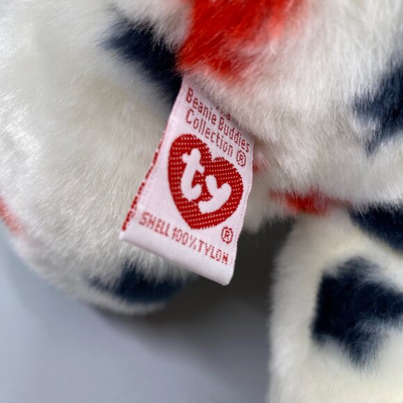 Ty Beanie Buddies 1998 Glory Red White Blue Stars Patriotic Bear - Picture 8 of 10
